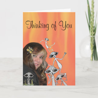 LK and her Aliens are Thinking of You Card