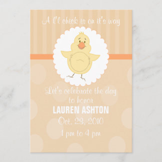 L'l Chick Baby Shower Invitation
