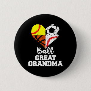 Ll Great Grandma Soccer Sell Softll Sketll 6 Cm Round Badge