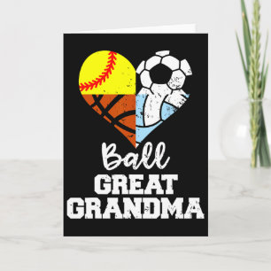 Ll Great Grandma Soccer Softll Sketll Volleyll  Card