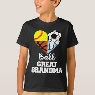 Ll Great Grandma Soccer Softll Sketll Volleyll T-Shirt