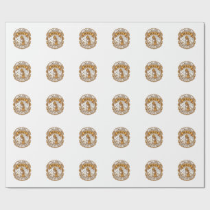 Ll Just Wait Until It Quiet Pumpkin Skeleton Hallo Wrapping Paper