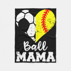Ll Mama Funny Soccer Softll Mama Fleece Blanket