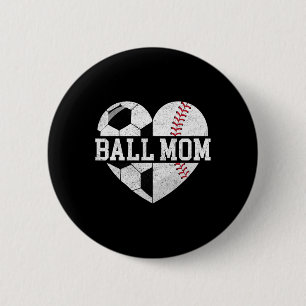 Ll Mom Shirt Heart Funny Sell Soccer Mom 6 Cm Round Badge