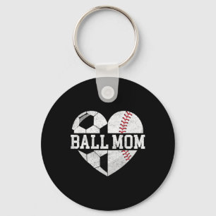 Ll Mom Shirt Heart Funny Sell Soccer Mom Key Ring