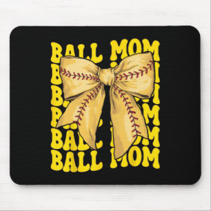 Ll Mom Softll Mom Mama Mother's Day Coquette Bow Mouse Mat