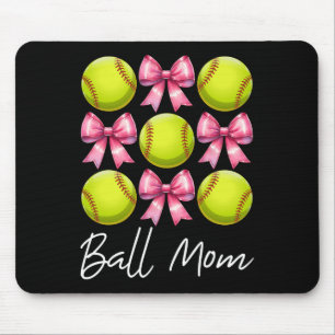 Ll Mom Softll Mom Mama Mother's Day Pink Coquette Mouse Mat