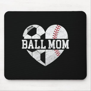 Ll Mum Shirt Heart Funny Sell Soccer Mum  Mouse Mat