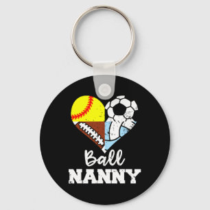 Ll Nanny Soccer Footll Softll Volleyll Player Key Ring