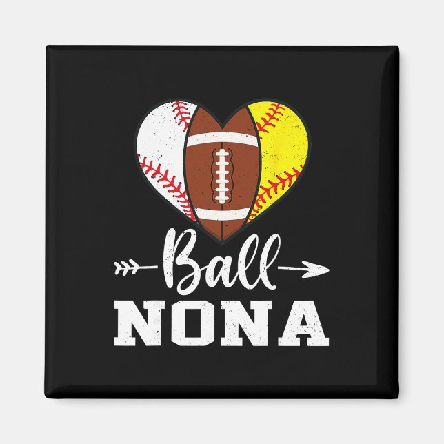 Ll Nona Sell Footll Softll Player  Magnet (Front)