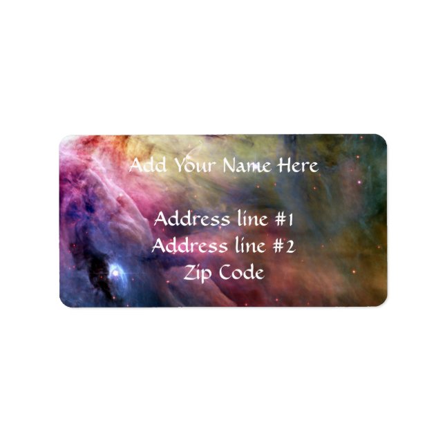 LL Ori and the Orion Nebula Label (Front)