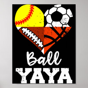 Ll Yaya Soccer Footll Softll Sketll Player Yaya T Poster