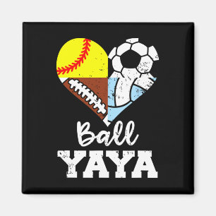 Ll Yaya Soccer Footll Softll Volleyll Player Yaya Magnet