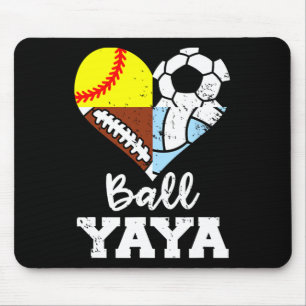 Ll Yaya Soccer Footll Softll Volleyll Player Yaya  Mouse Mat