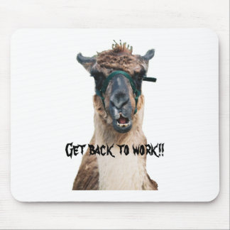 llama1, Get back to work!! Mouse Mat