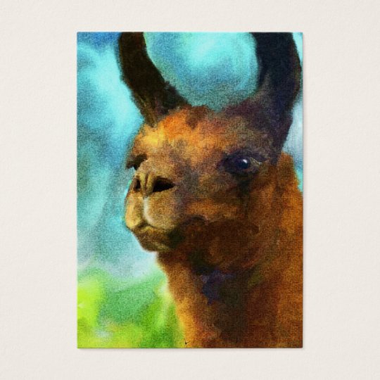 Llama ACEO Art Trading Cards