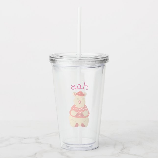 Llama Acrylic Tumbler (Front)