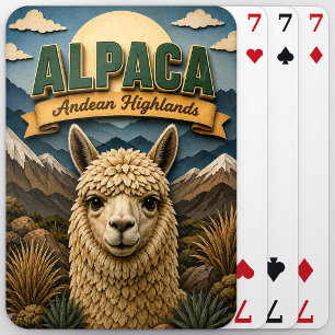Llama Alpaca Andean Highlands POPCUT Playing Cards