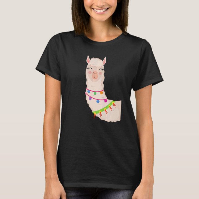 Llama Alpaca Boy Girl Kids T-Shirt (Front)