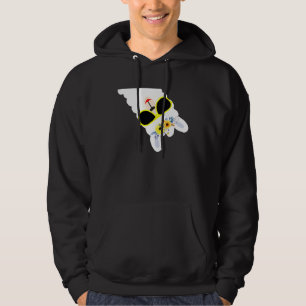 Llama Alpaca cute Flower Sunglasses Hippie Hoodie