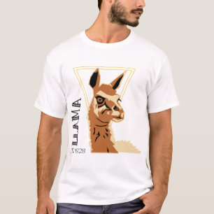 Llama Alpaca Head Theme T-Shirt