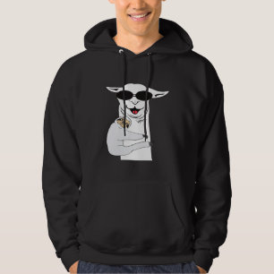 Llama and Sloth Cool Graphic For Animal Lovers Hoodie