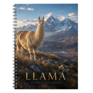 Llama Andean Highlands ANIMALS Notebook