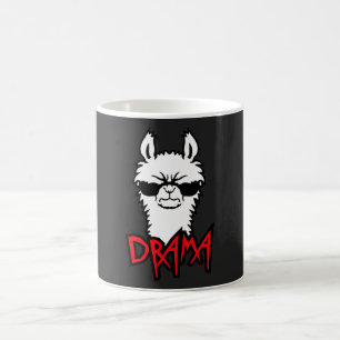 Llama Angry Drama Sunglasses Fierce Funny Cool Coffee Mug
