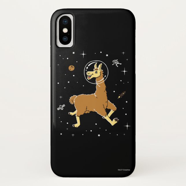 Llama Animals In Space Case-Mate iPhone Case (Back)
