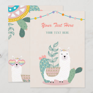 Llama Any Event  Invitation