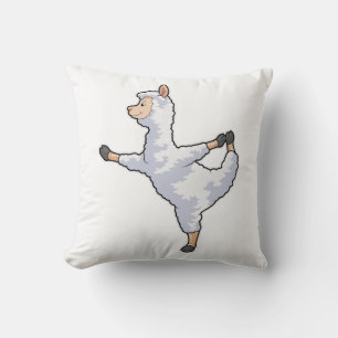Llama at Yoga Fitness Cushion