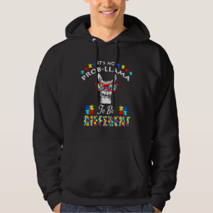 Llama Autism Awareness Boy Girl Kid To Be Differen Hoodie