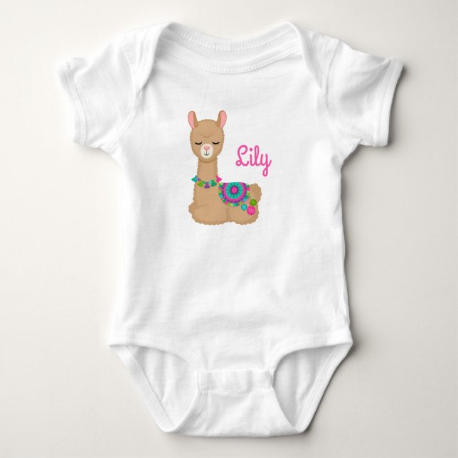 Llama Baby Bodysuit (Front)