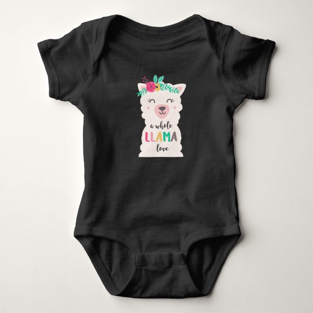 Llama baby bodysuit (Front)