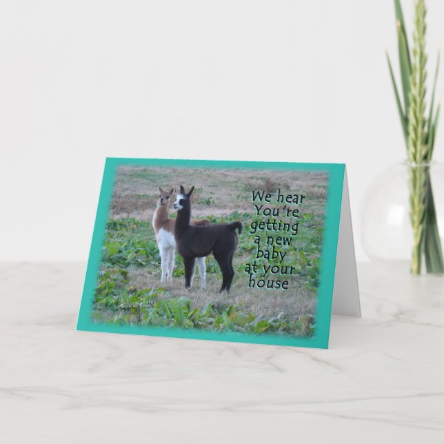 Llama Baby Card (Front)