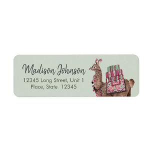Llama   Baby Shower   Return Address Labels
