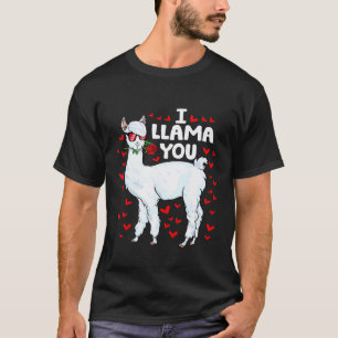 Llama Be Your Valentine Cute Llama Valentines Day T-Shirt