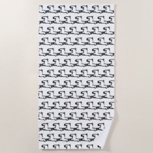 Llama Beach Towel