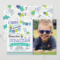 Llama Birthday Invitation Whole Llama Fun Party
