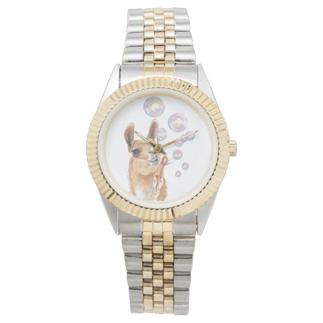 LLAMA BLOWING BUBBLES WATCH (Front)