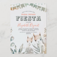 Llama Bridal Shower Fiesta Southwestern