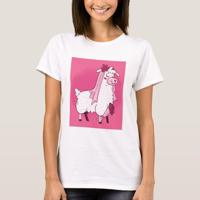 Llama Bride T-Shirt (Front)