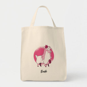 Llama Bride Tote Bag