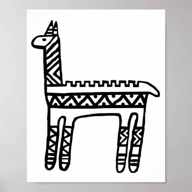 Llama-BW Poster (Front)