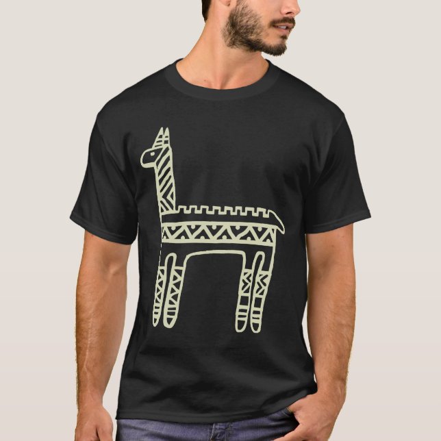Llama BW t-shirt (Front)