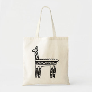 Llama-BW Tote Bag