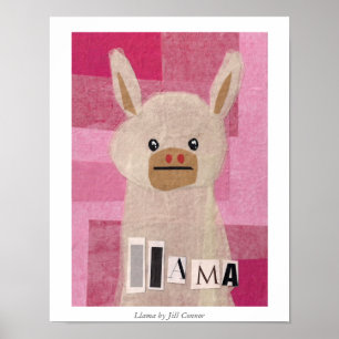 Llama by Jill Connor Poster