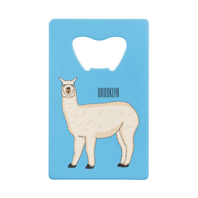Llama cartoon illustration  (Front)