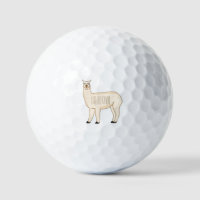 Llama cartoon illustration 