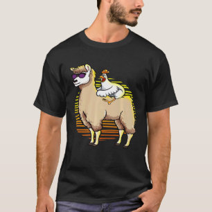 llama  Chicken Llama Chicken Tee Premium